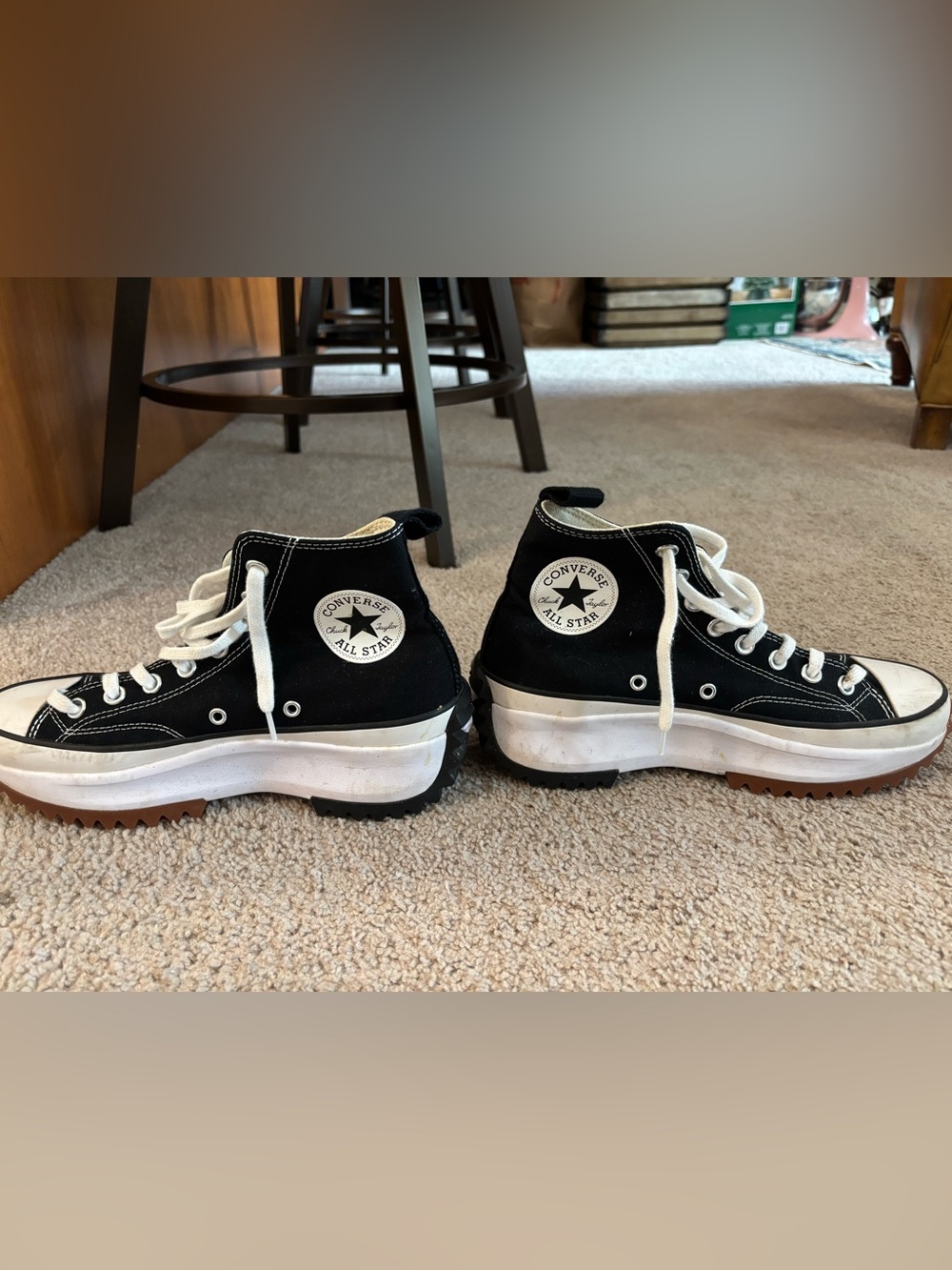 Converse Run Star Hike Platform Sneaker - Black / White / Gum | High-Top Shoes
